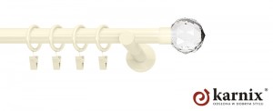 Karnisz NEO 19mm Beluna Crystal ivory (kość słoniowa)